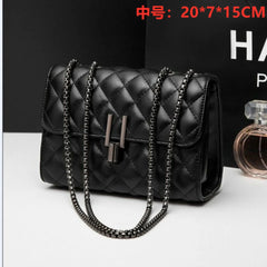 Female Shoulder Bag Chain Messenger Bag Student Leather Handbag