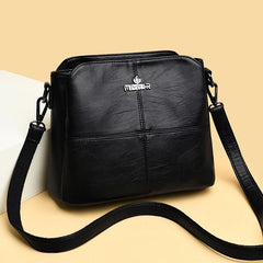 Small Leather Purses Handbag Shoulder Bag Women Letter Sac A Main Femme
