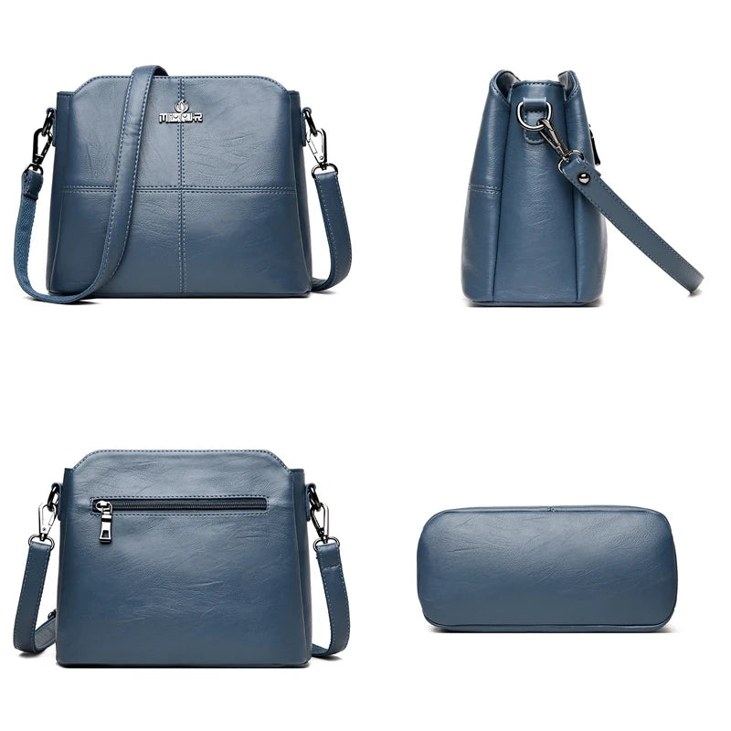 Small Leather Purses Handbag Shoulder Bag Women Letter Sac A Main Femme