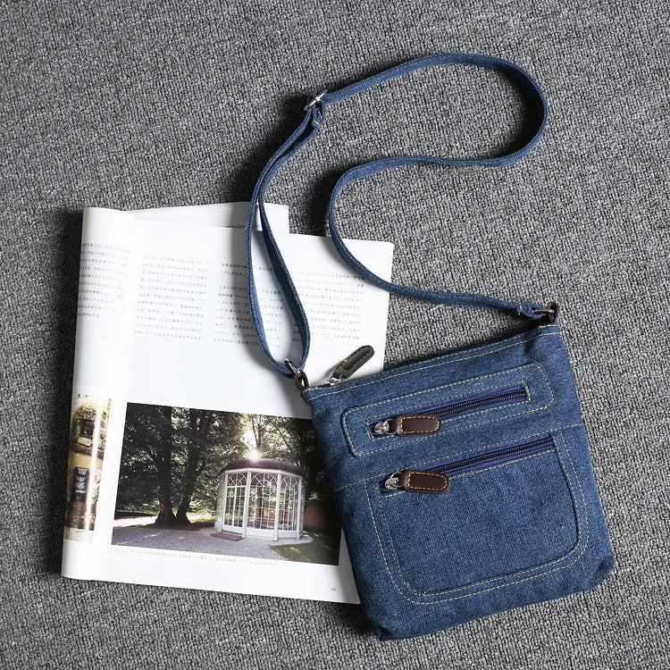 Denim Tote Shoulder Bag Ladies Big Purses Crossbody Women Messenger Bag