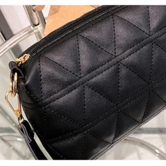Women's Lingge Embroidery Messenger Bag Crossbody Shoulder Phone
