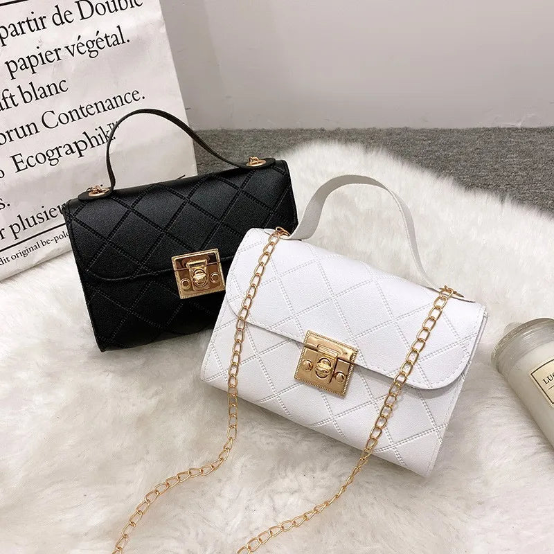 Small Messenger Handbag Women Shoulder Bag Embossed Ladies C