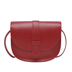 Small Women Purse Shell Shoulder Messenger Bag PU Leather Solid Yellow Crossbody