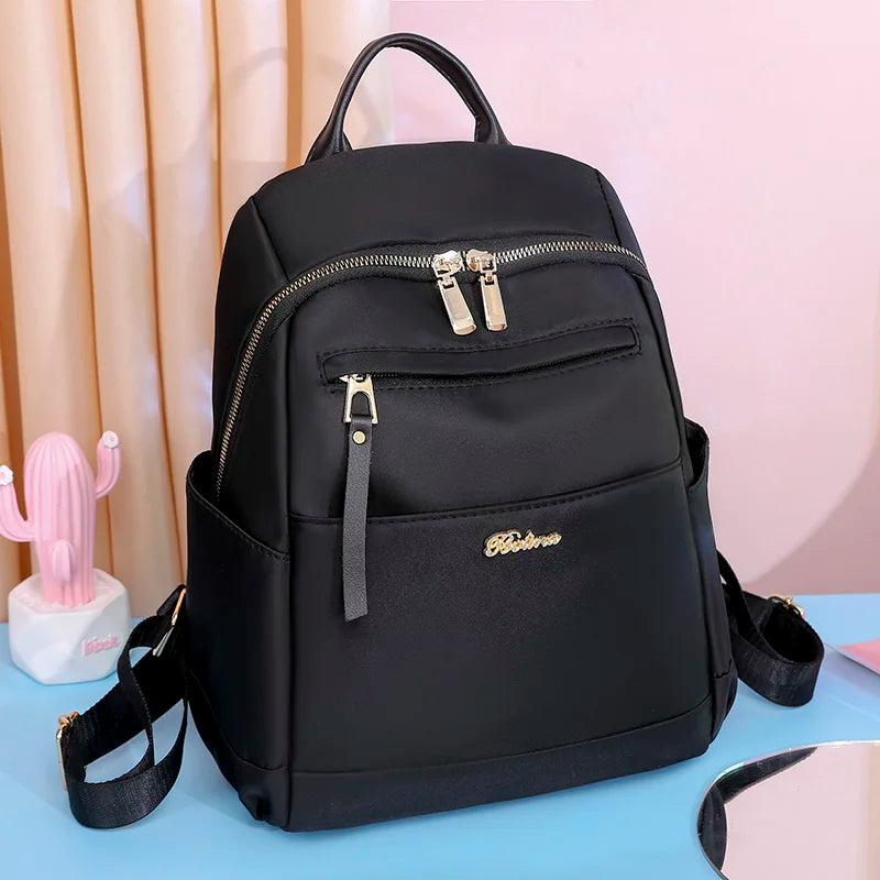 Nylon Oxford Backpack for Women Large Capacity Travel Bags