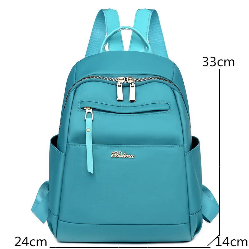 Nylon Oxford Backpack for Women Large Capacity Travel Bags