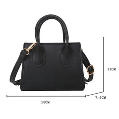 Solid PU Leather Crossbody Bags For Women Chain Female Shoulder Handbags