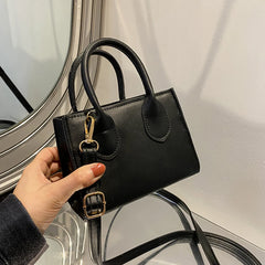 Solid PU Leather Crossbody Bags For Women Chain Female Shoulder Handbags