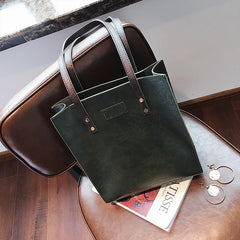 Retro Briefcase Shoulder Bag for Women