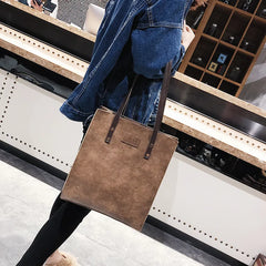 Retro Briefcase Shoulder Bag for Women