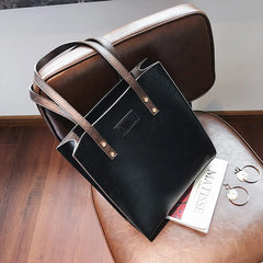 Retro Briefcase Shoulder Bag for Women
