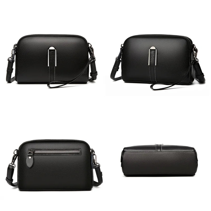 Spring Cross Shoulder Bag Small Real Cow Leather Women Messenger Bag