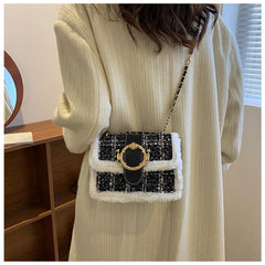 Spring Plush Shoulder Bags Women's Crossbody Bag