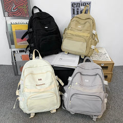 Spring Women Nylon Backpack Waterproof School Bag for Teenage Girl