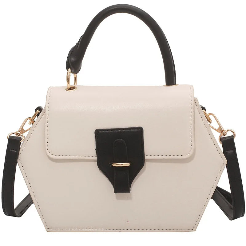 Spring Small Tote Bag PU Leather Crossbody Sling Bags Short Handle Women Shopper
