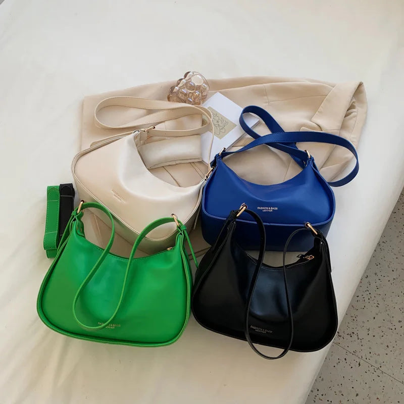 Spring Soft PU Leather Shoulder Crossbody Sling Bag for Women