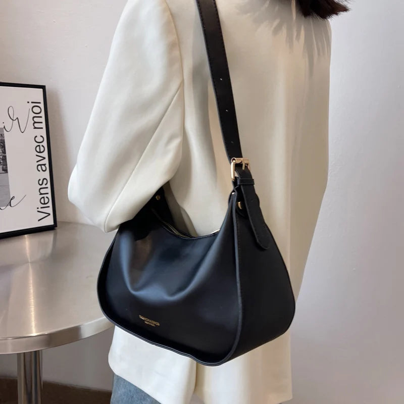 Spring Soft PU Leather Shoulder Crossbody Sling Bag for Women