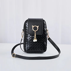 Mini Cross-body Phone Shoulder Bag with Tassel Cover