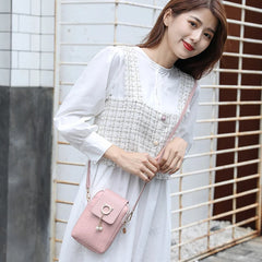 Mini Cross-body Phone Shoulder Bag with Tassel Cover