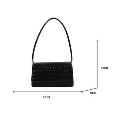 Women's Stone Pattern Shoulder Bag High-quality Handbag