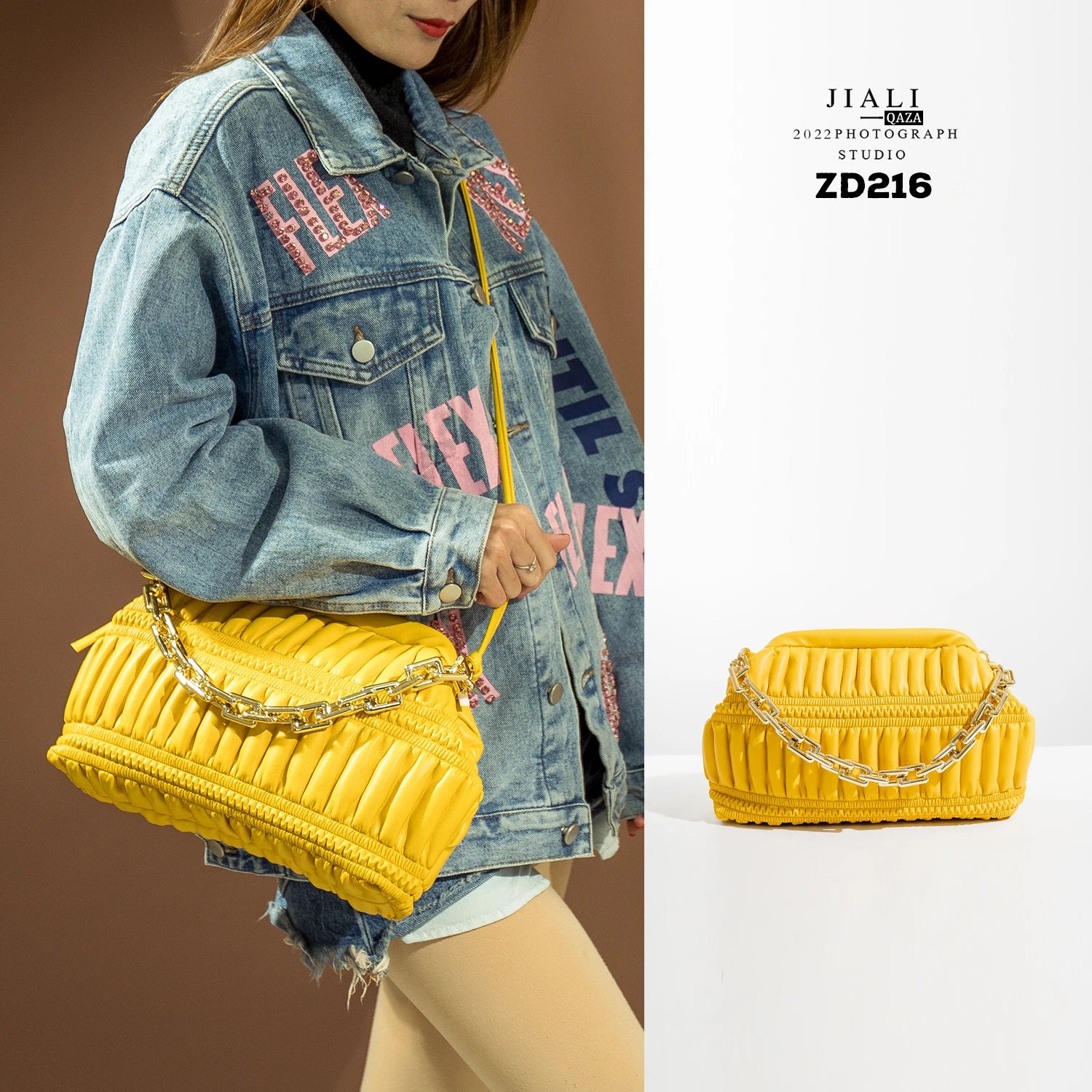 Spring Crescent Bags Chain Shoulder Messenger Saddle Bag