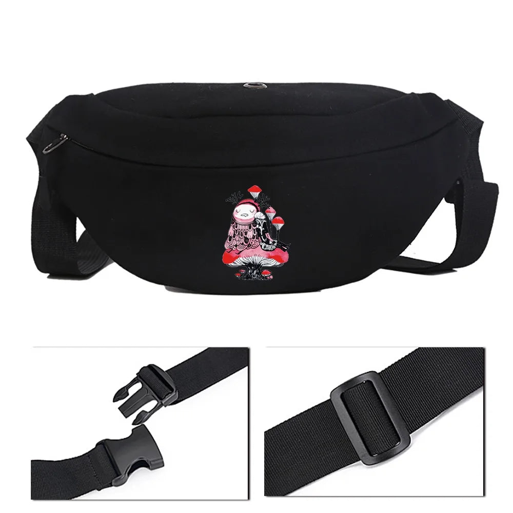 Street Women's Mushroom Case Canvas Bag Shoulder Bag