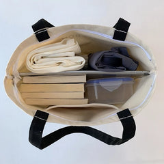 Girls Canvas Shoulder Tote Bag Eco Reusable Shopping Bag