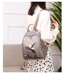 Summer Casual Oxford Women's Backpack High School Bag