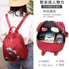 Summer Casual Oxford Women's Backpack Student School Bag