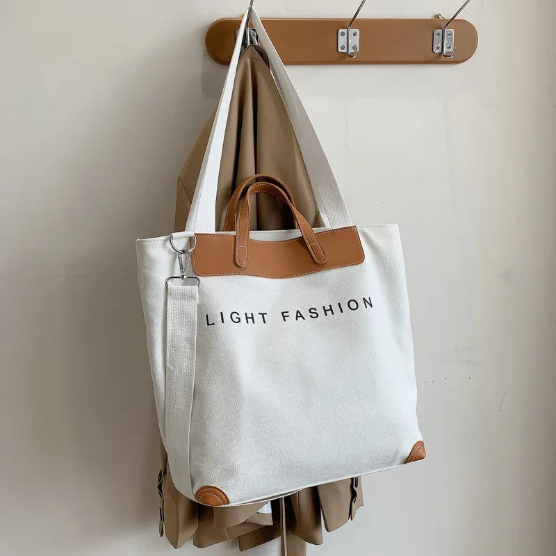Summer Casual Women Handbags Large Capacity Letters Ladies Tote Bag