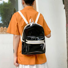 Summer Women Backpack Jelly Transparent Student Bags High Clear