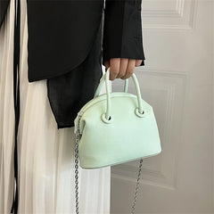 Summer Women's Small PU Leather Totes Bag Solid Shoulder Crossbody Bags