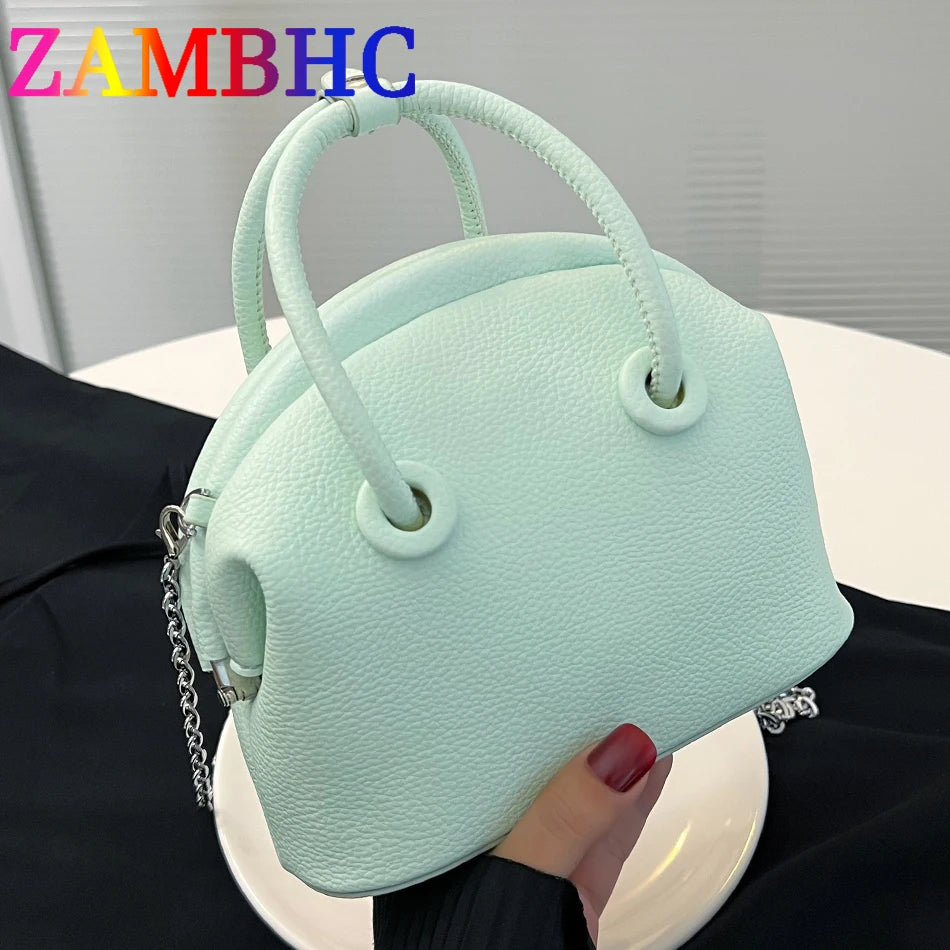 Summer Women's Small PU Leather Totes Bag Solid Shoulder Crossbody Bags