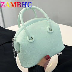 Summer Women's Small PU Leather Totes Bag Solid Shoulder Crossbody Bags
