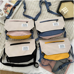 Summer Canvas Crossbody Bag Shoulder Bag for Women