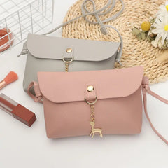 Summer Mini Square Bag For Girl Tassel Deer Women Crossbody Bags