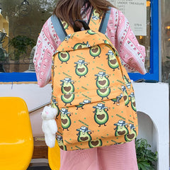 Summer Avocado Backpack Little Fresh Women's Nylon Backpack