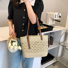 Summer Straw Bags for Women Woven Shoulder Bag Casual Travel Beach Handbags