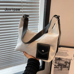 Summer Vintage Canvas Shoulder Bag Large Capacity Zipper Female Tote Handbag