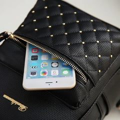 Summer Vintage Retro Lady PU Leather Mini Backpack School Bags for Teenagers