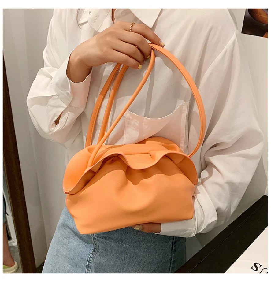 Summer Women's Ruffled Cloud Backpack Messenger Bag