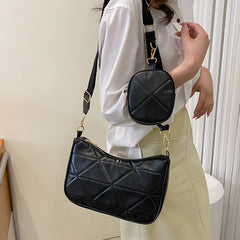 Summer Women's Messenger Bag Rhombus Shoulder Bag Female Zipper Small Square Bag