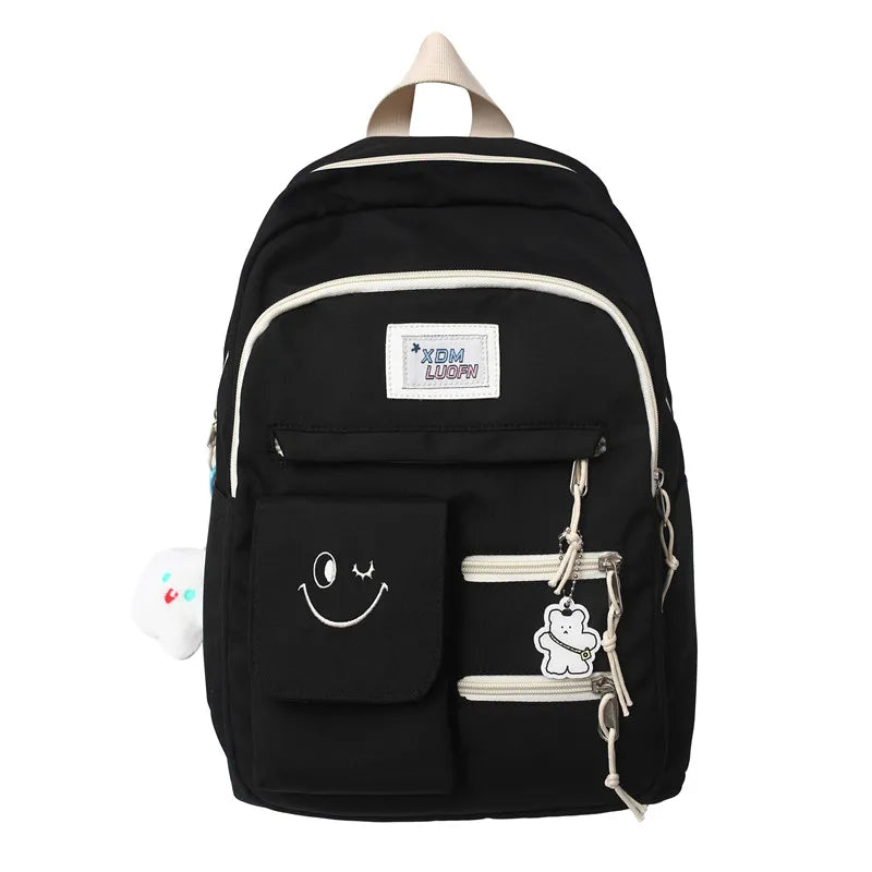 Summer Nylon Woman Backpack Casual Student Rucksack High Capacity Laptop S