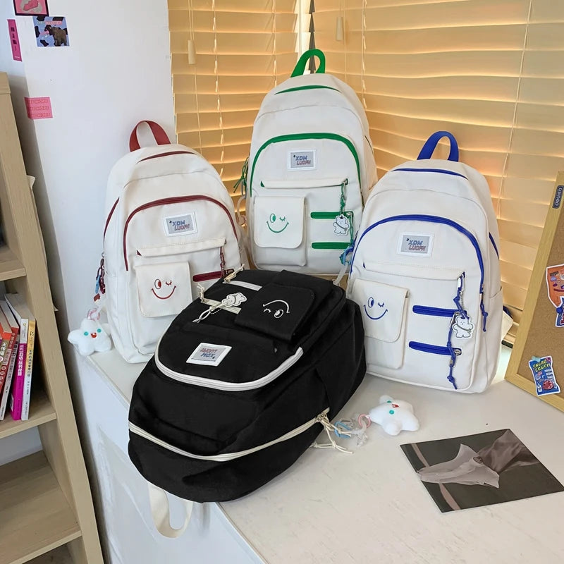 Summer Nylon Woman Backpack Casual Student Rucksack High Capacity Laptop S
