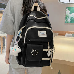Summer Nylon Woman Backpack Casual Student Rucksack High Capacity Laptop S