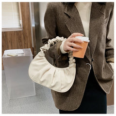 Summer Pleated Handlebags Cloud Bags Armpit Bag