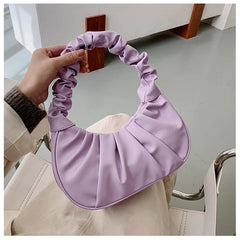 Summer Pleated Handlebags Cloud Bags Armpit Bag