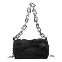 Summer Travel Shoulder Handbags Purses Bling Diamond Small Crossbody Messenger B