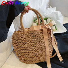 Boho Beach Women's Woven Handbag Large Capacity