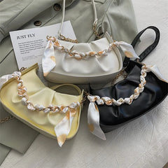 Fold Cloud Chain Shoulder Messenger Bag for Women
