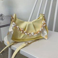 Fold Cloud Chain Shoulder Messenger Bag for Women